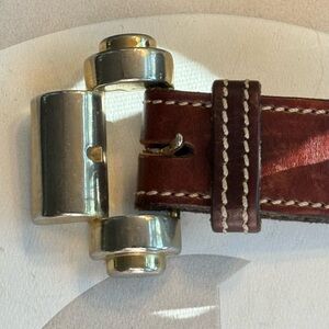 Vintage Silver Deco Style MGM Belt Buckle